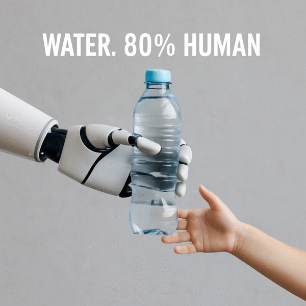 Water. 80% Human